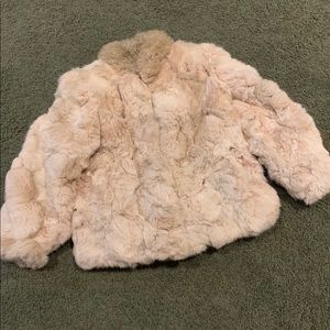 Rabbit fur coat